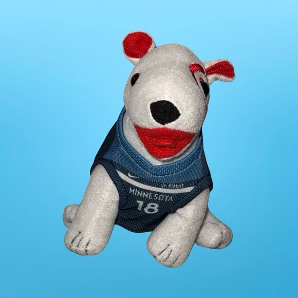 2018 Target Bullseye Dog MN Timberwolves #18 Basketball Plush Stuffed #5559/7000 - Picture 7 of 7